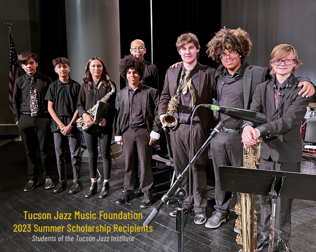2023 Tucson Jazz Music Foundation Summer Scholarship Recipients | Students of the Tucson Jazz Institute
Photo taken July 9, 2023 at Utterback MS, Tucson